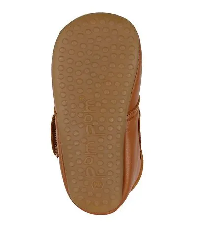 (1010) Pom Pom leather slippers - Camel