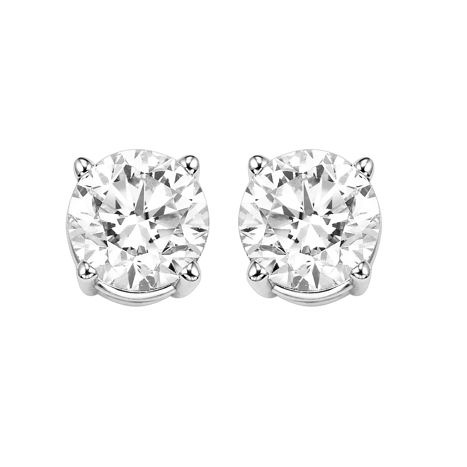 14KTW Diamond Round Basics Stud's 1/2Ctw