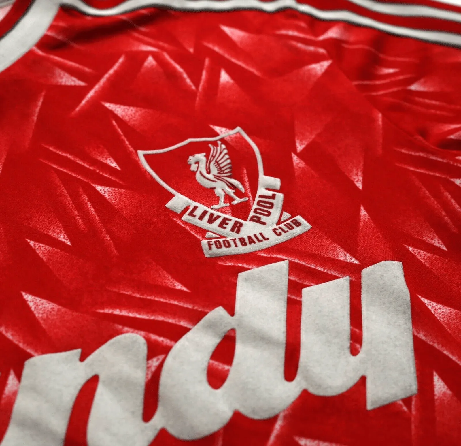 1989/91 LIVERPOOL Retro adidas Originals Candy Home Football Shirt (L)