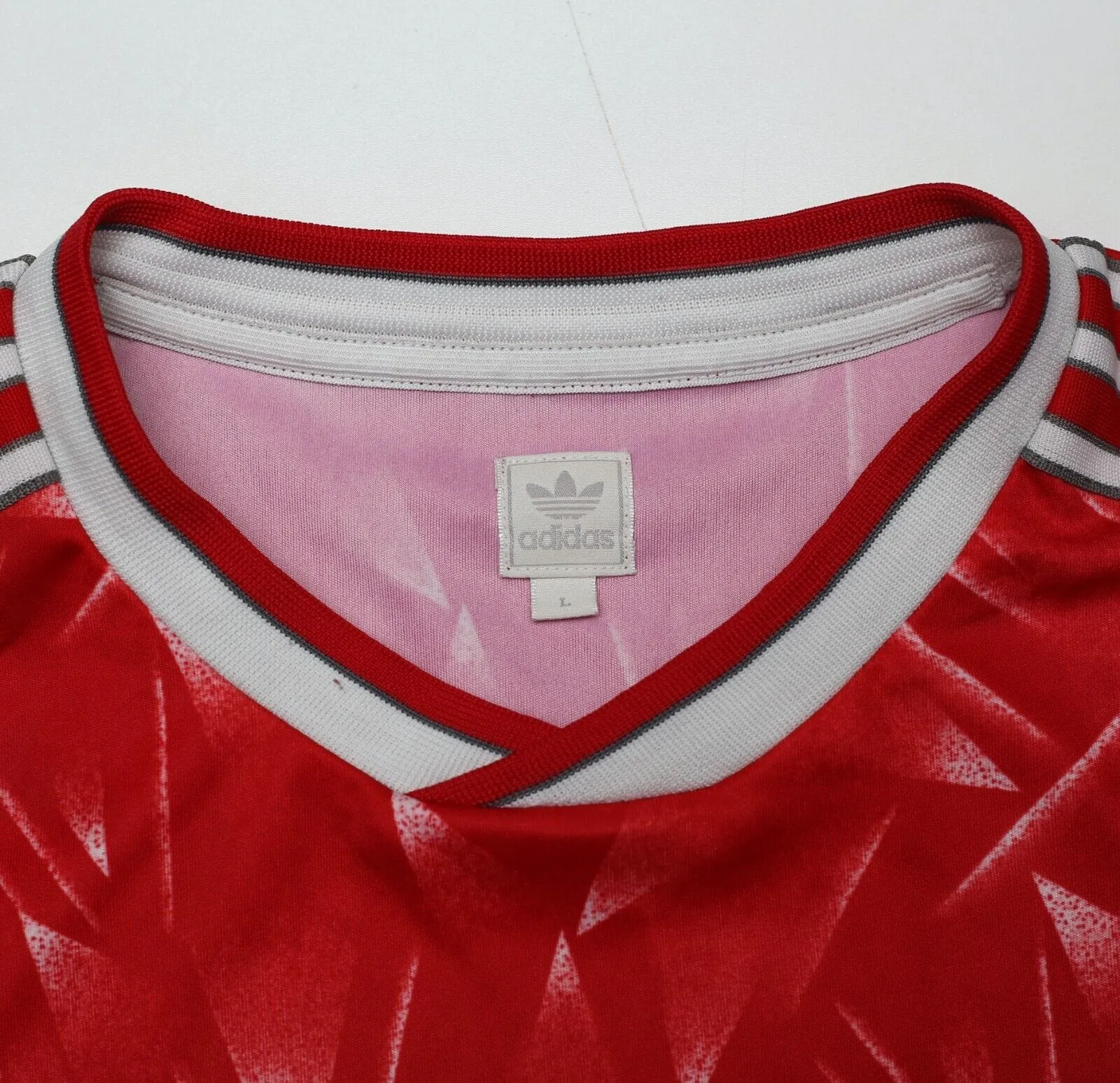 1989/91 LIVERPOOL Retro adidas Originals Candy Home Football Shirt (L)