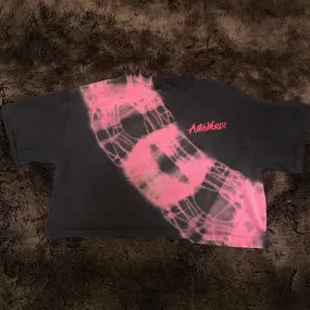 1990s Astroworld Single Stitch Tie Dye Crop Top