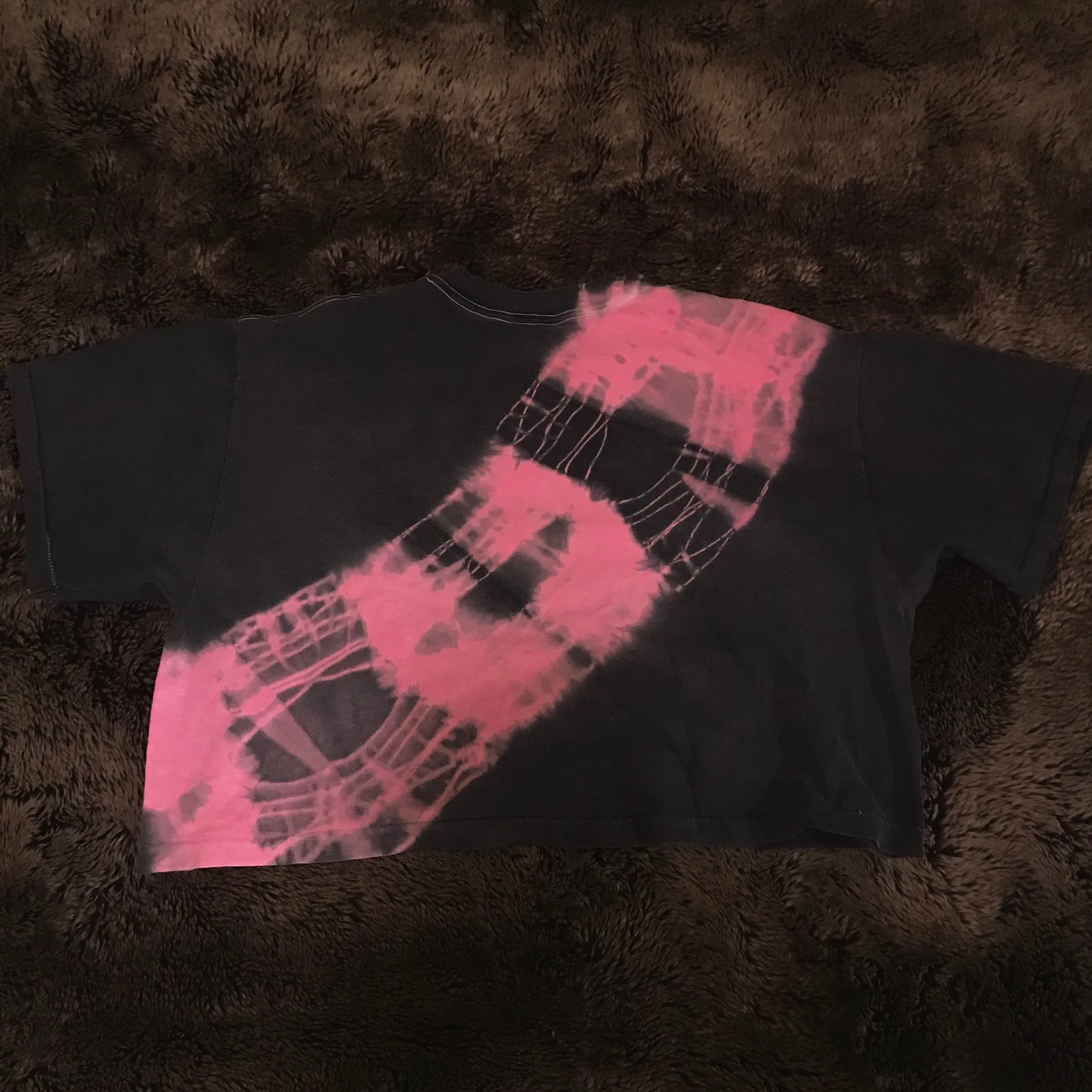 1990s Astroworld Single Stitch Tie Dye Crop Top