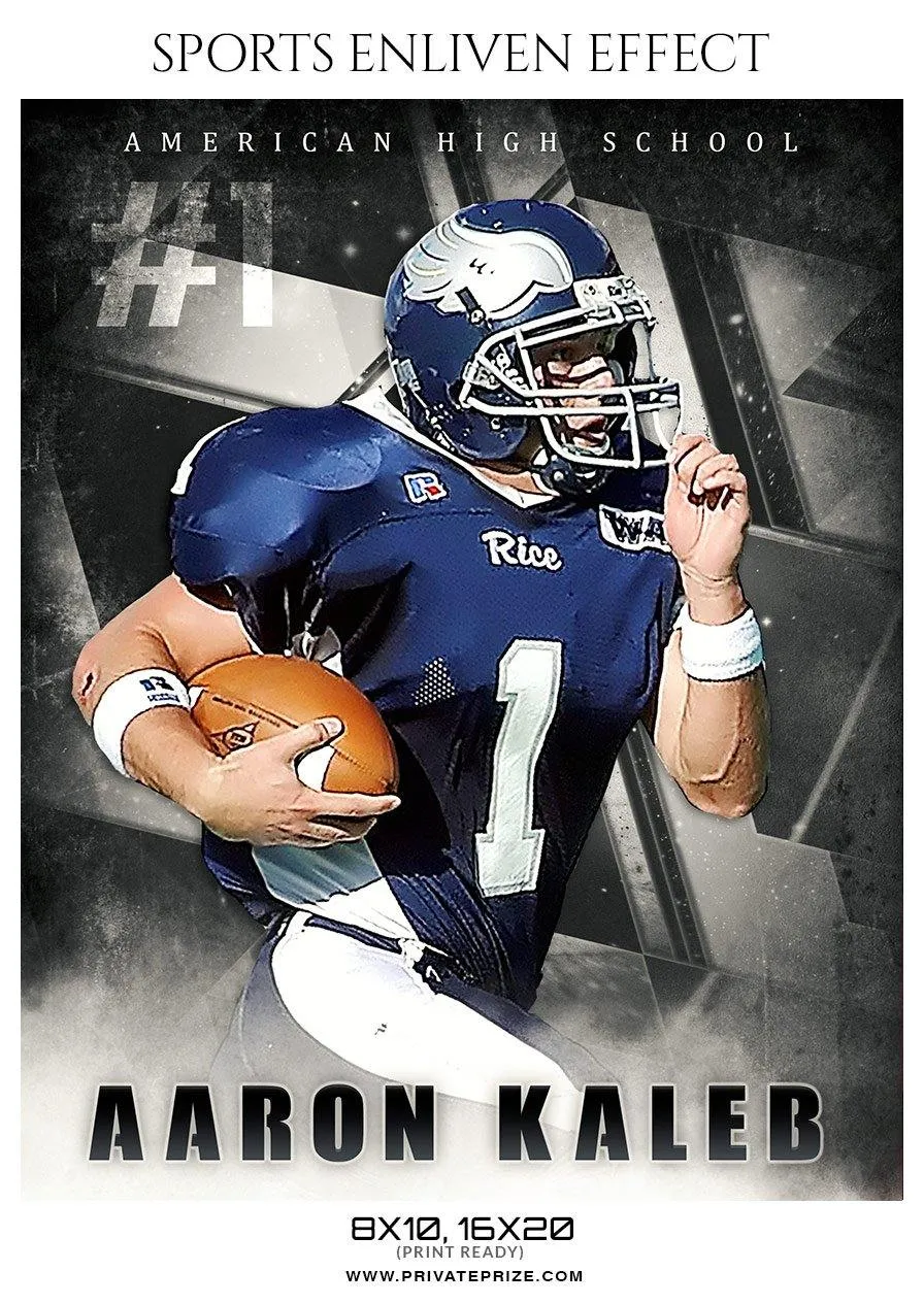 Aaron Kaleb - Football Sports Enliven Effect Photography Template