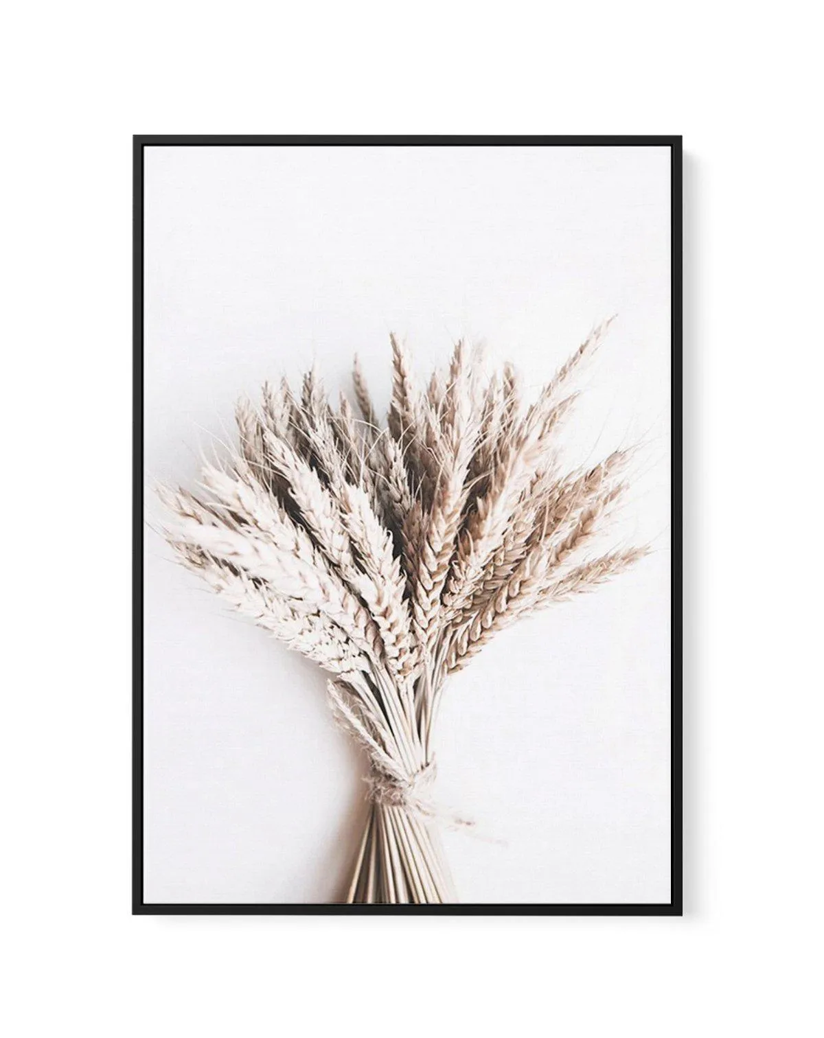 Abstract Wheat | Framed Canvas Art Print