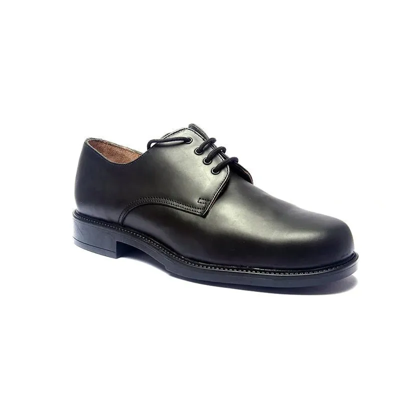 Ace Derby 1262 Officer Shoes (Matt) - Black