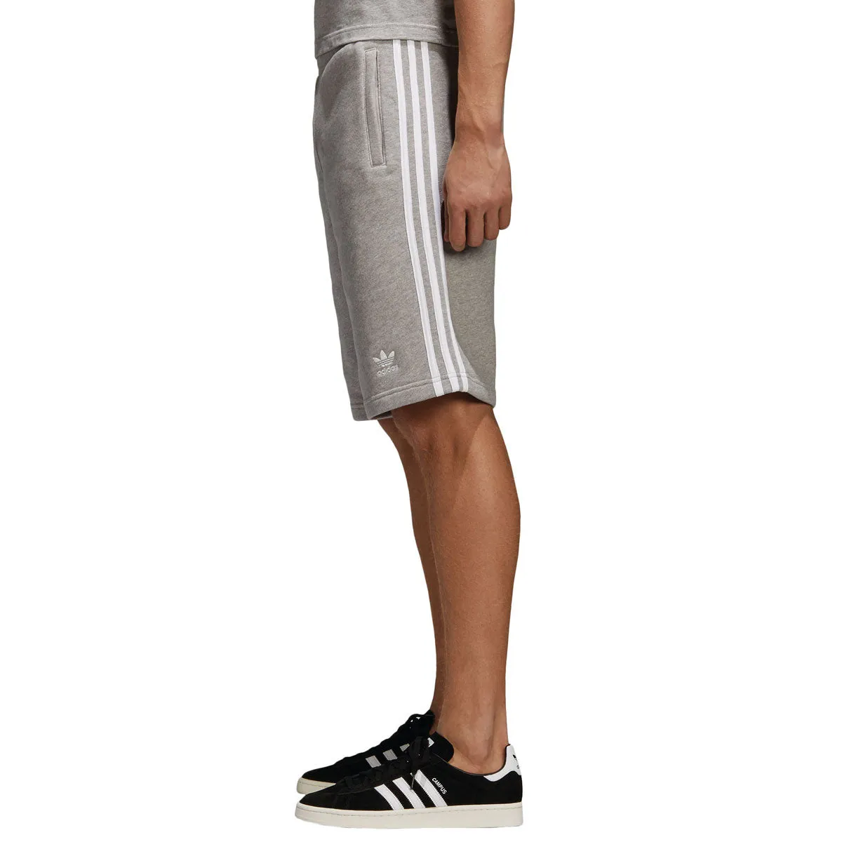 Adidas 3-Stripes Short DH5803 - hellgrau meliert-weiss