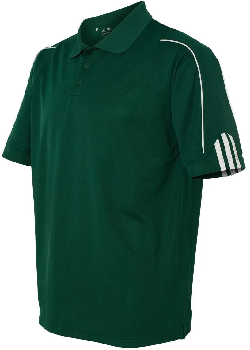 Adidas Climalite 3Stripes Cuff Polo