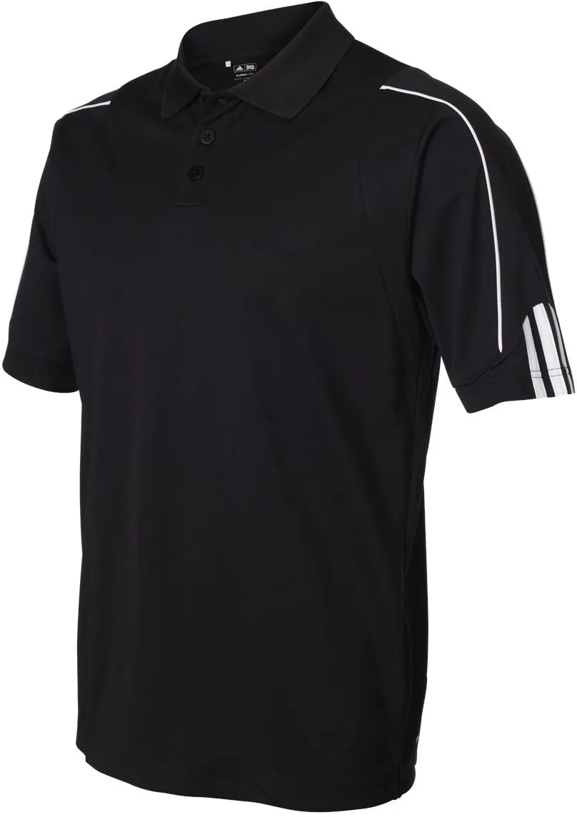 Adidas Climalite 3Stripes Cuff Polo