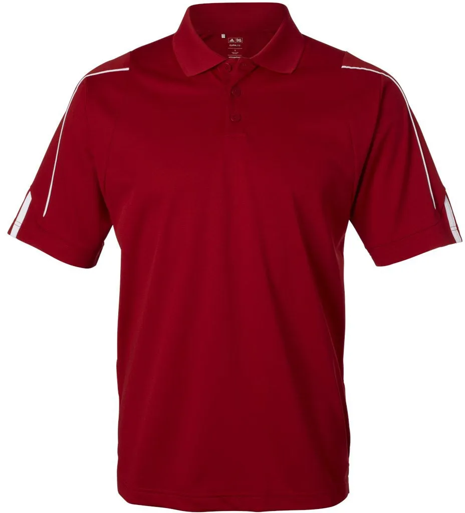 Adidas Climalite 3Stripes Cuff Polo