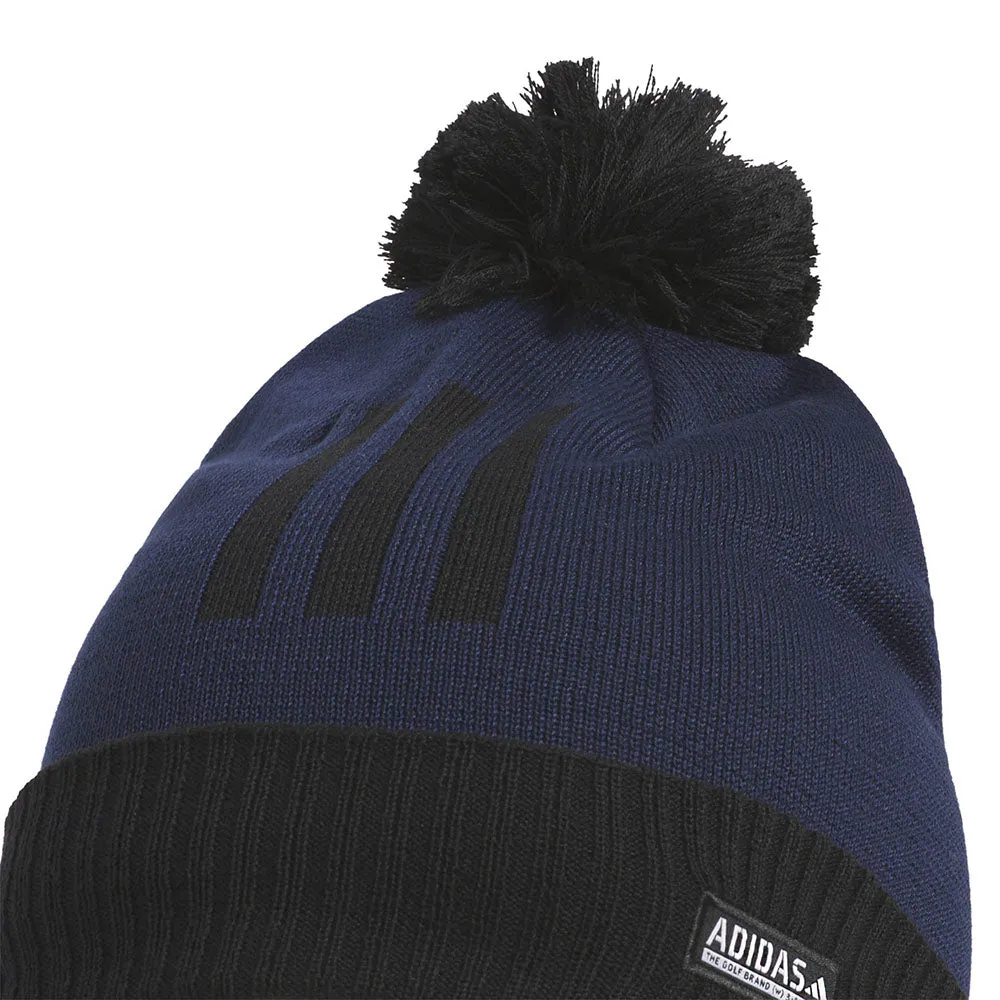 adidas COLD.RDY Three Stripe Pom Beanie - Collegiate Navy