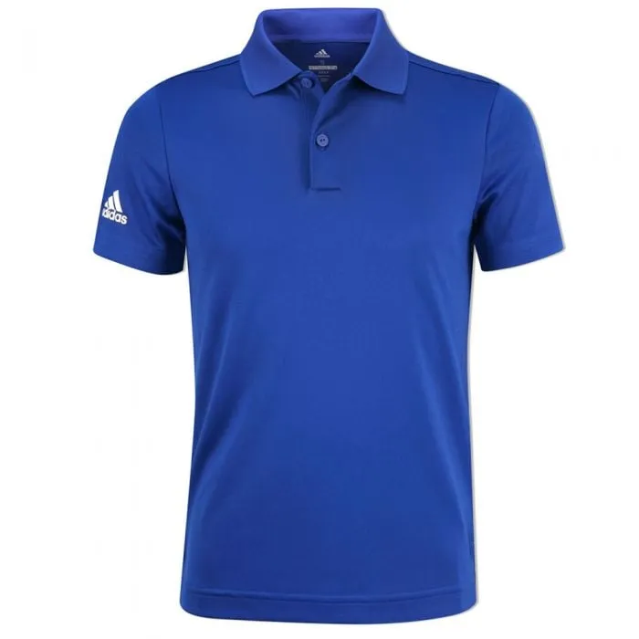 adidas Junior Solid Tournament Polo Shirt - Royal Blue