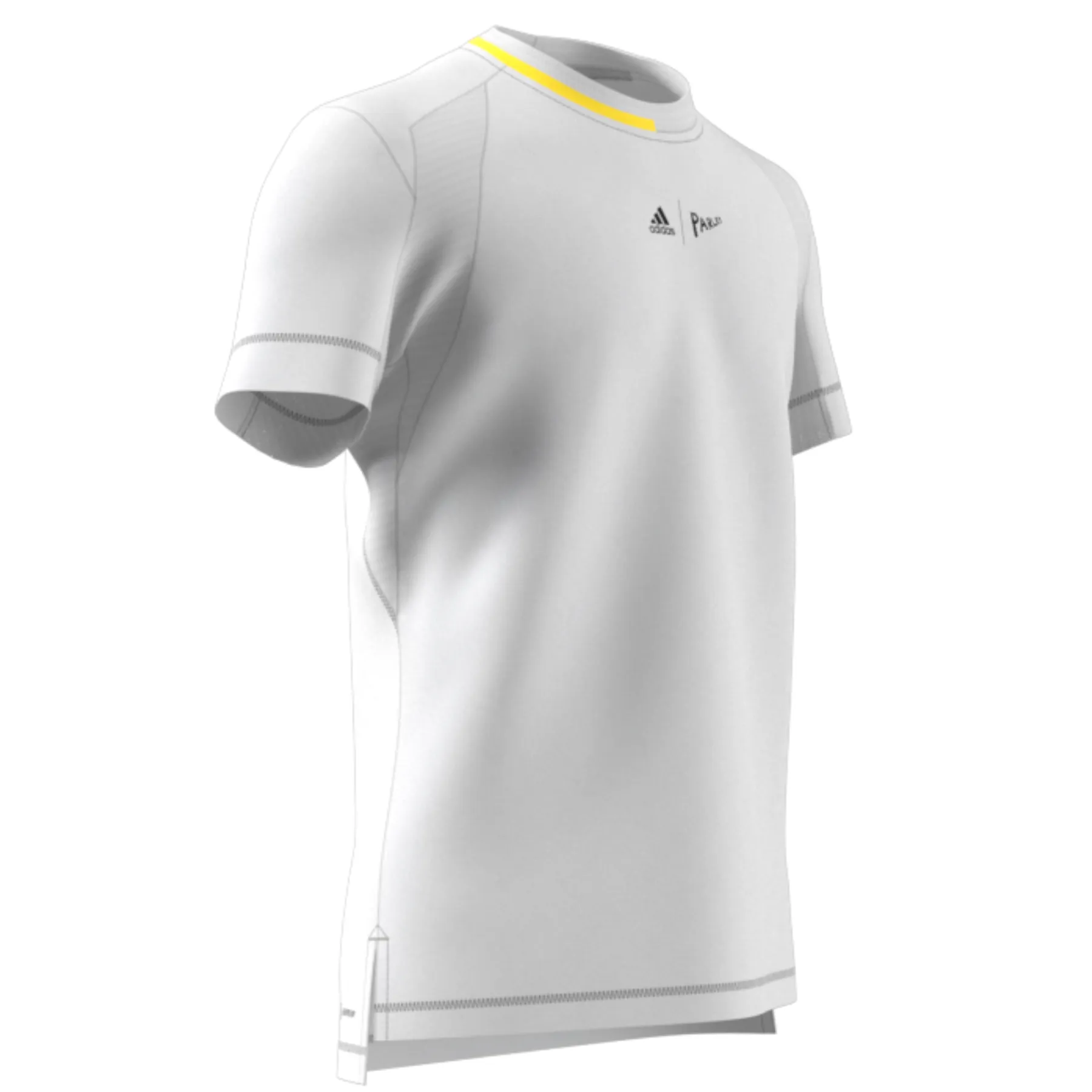 Adidas Performance London Stretch Woven Men Tennis T-Shirt - White/Impyel