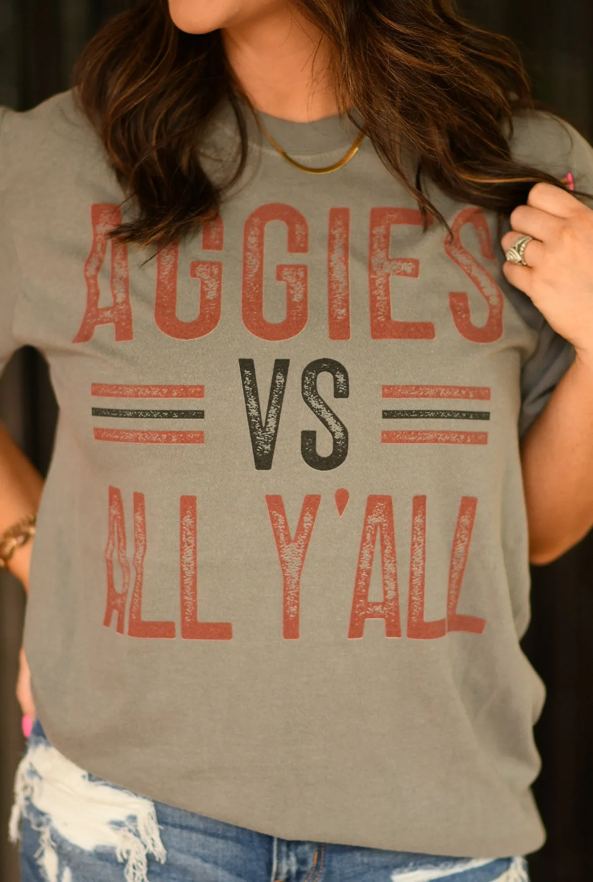 Aggies VS All Y'all Tee