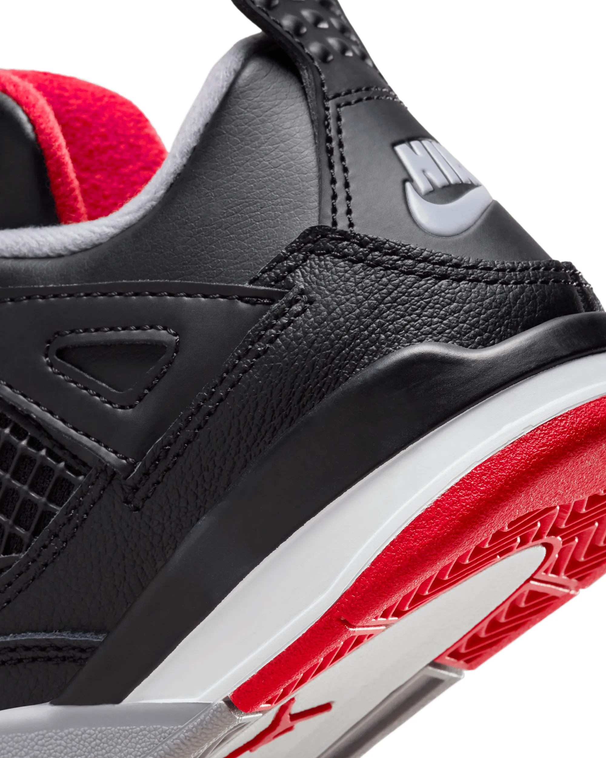 Air Jordan 4 Retro "Bred Reimagined" (PS) - Black / Fire Red / Grey / White