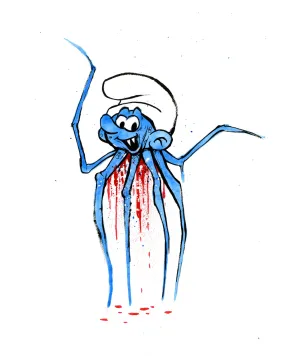 Alex Pardee - "No-Longer Smurf #12"