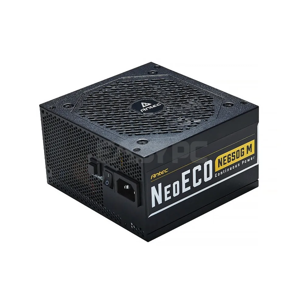 Antec NeoEco 850w, 750w and 650w 120mm Silence Fan Gold Fully Modular Japanese Heavy-Duty Caps Power Supply 19GLO