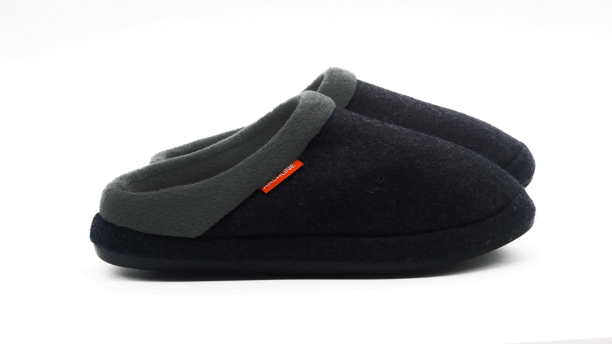 Archline ORTHOTIC SLIPPERS SLIP ON Charcoal Marl