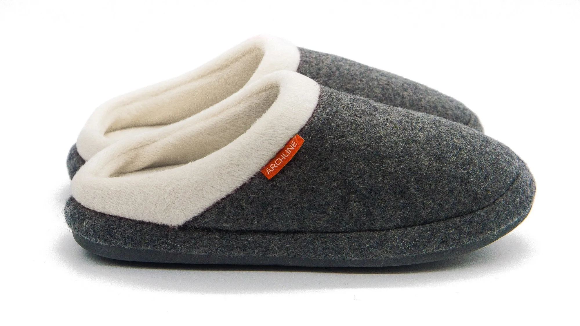 Archline ORTHOTIC SLIPPERS SLIP ON Grey Marl