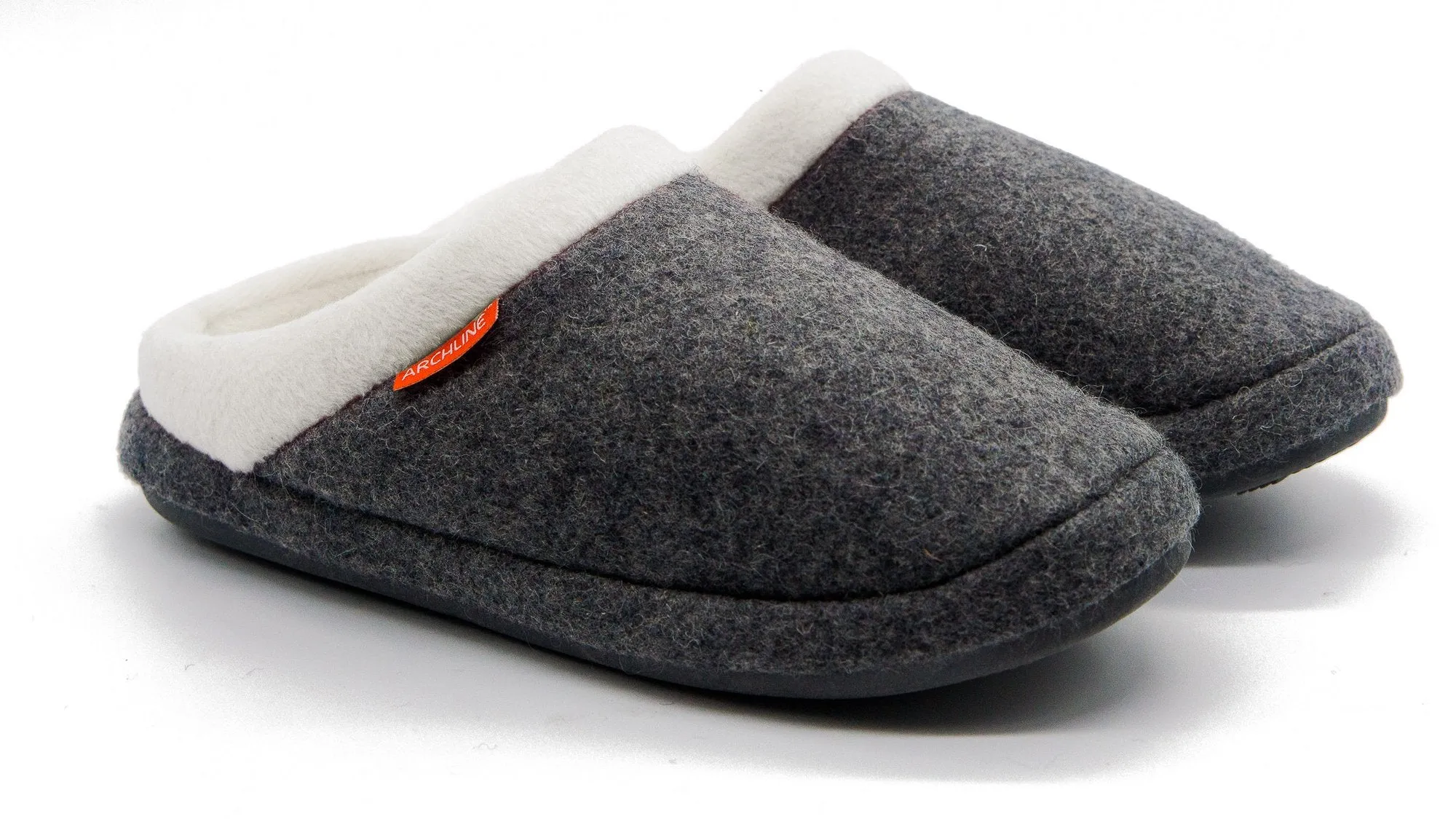 Archline ORTHOTIC SLIPPERS SLIP ON Grey Marl