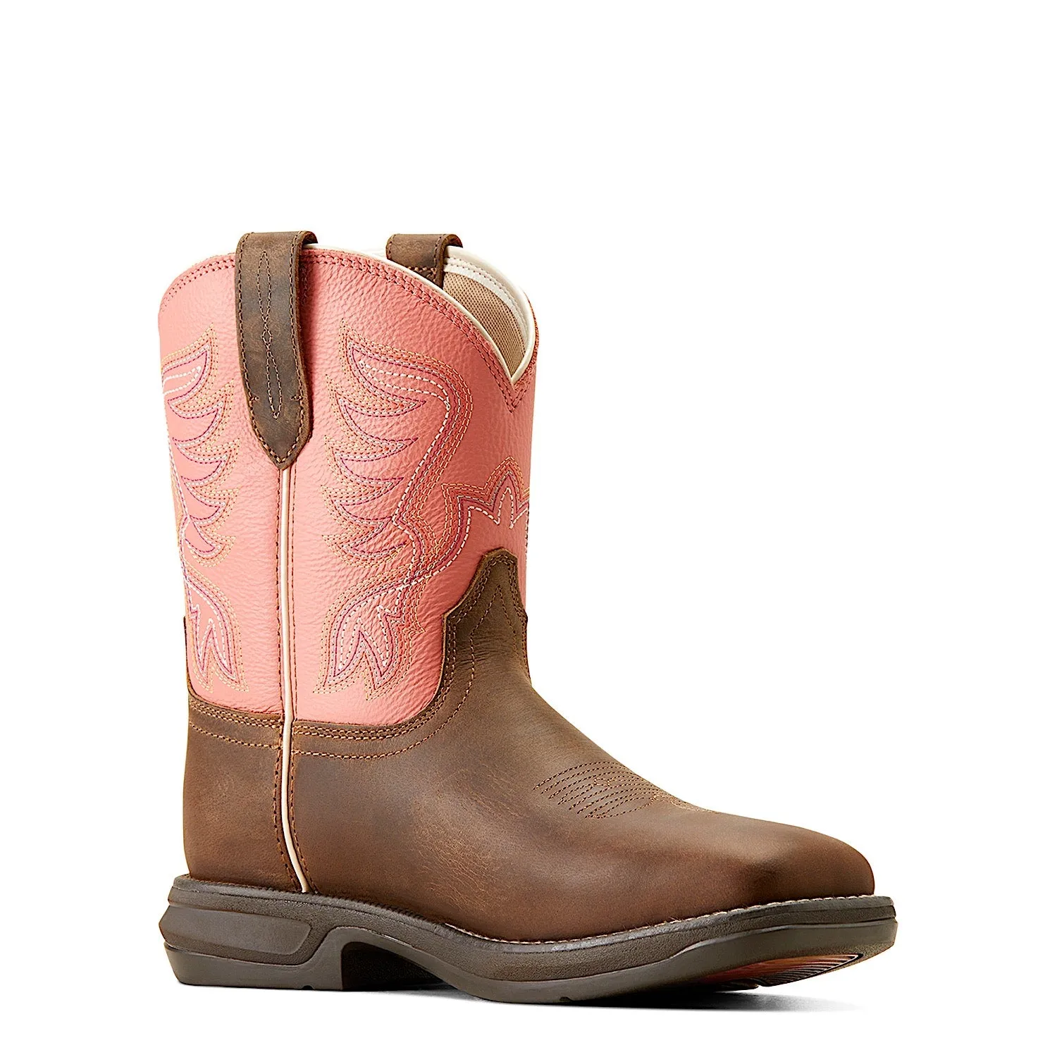 Ariat Women's Anthem Shortie Western Boot Myra Honey Bee/Cosmic Coral