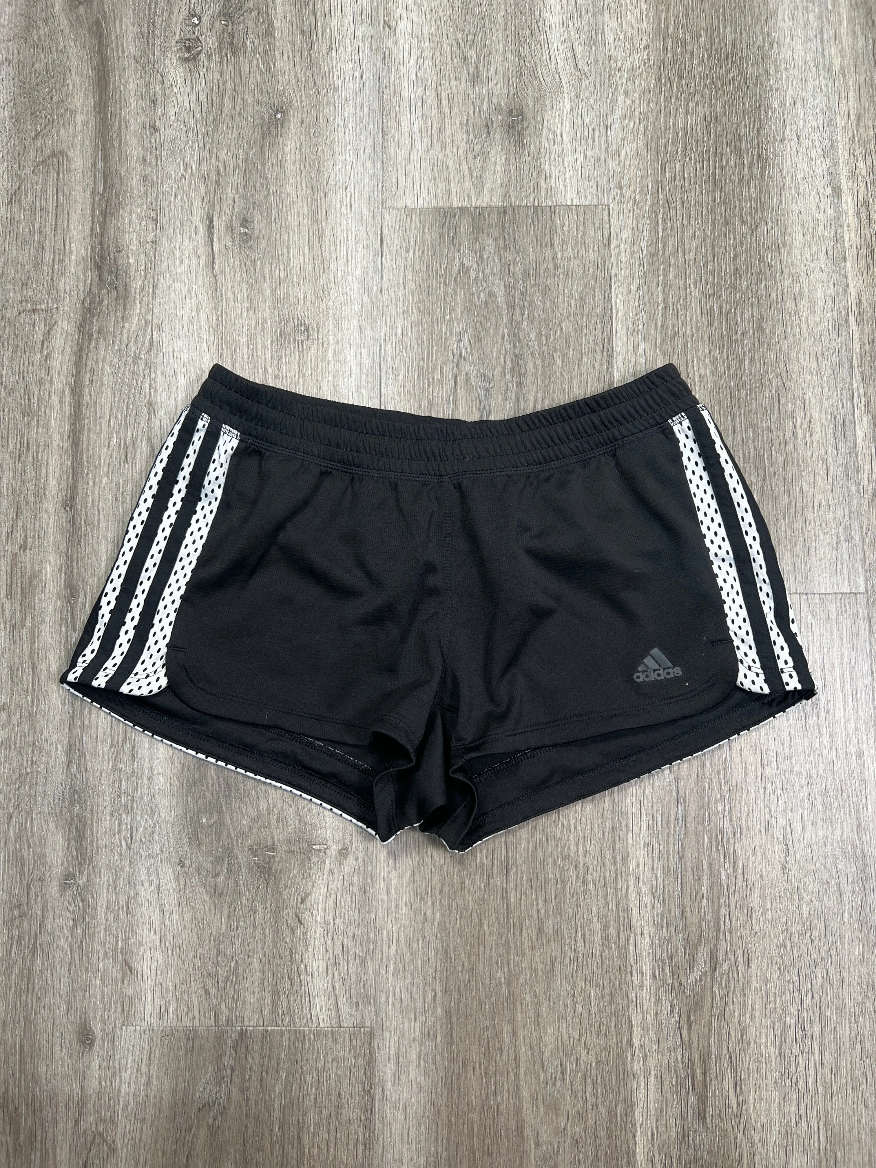 Athletic Shorts By Adidas In Black & White, Size: S