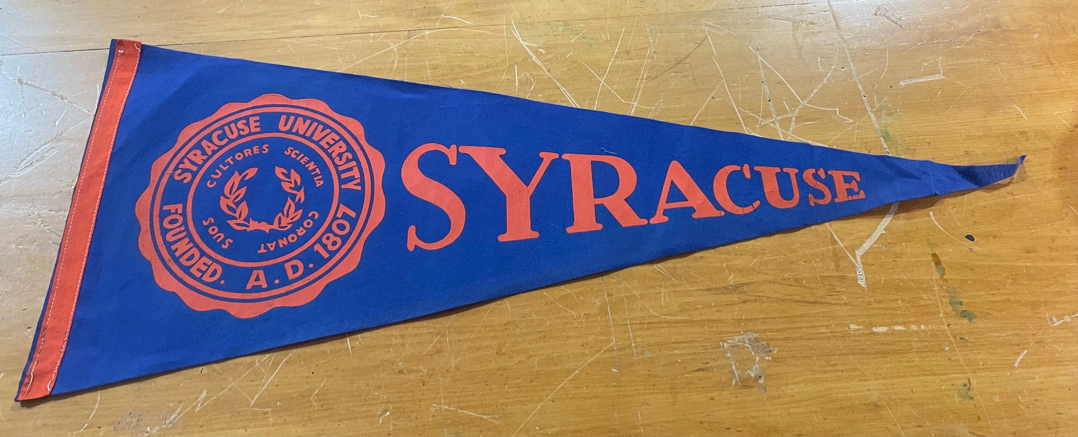 Authentic Vintage Collegiate Pennant