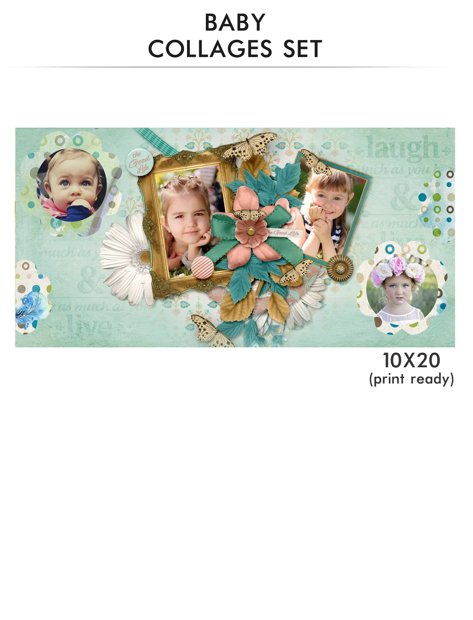 Baby Collage Set - All Mine