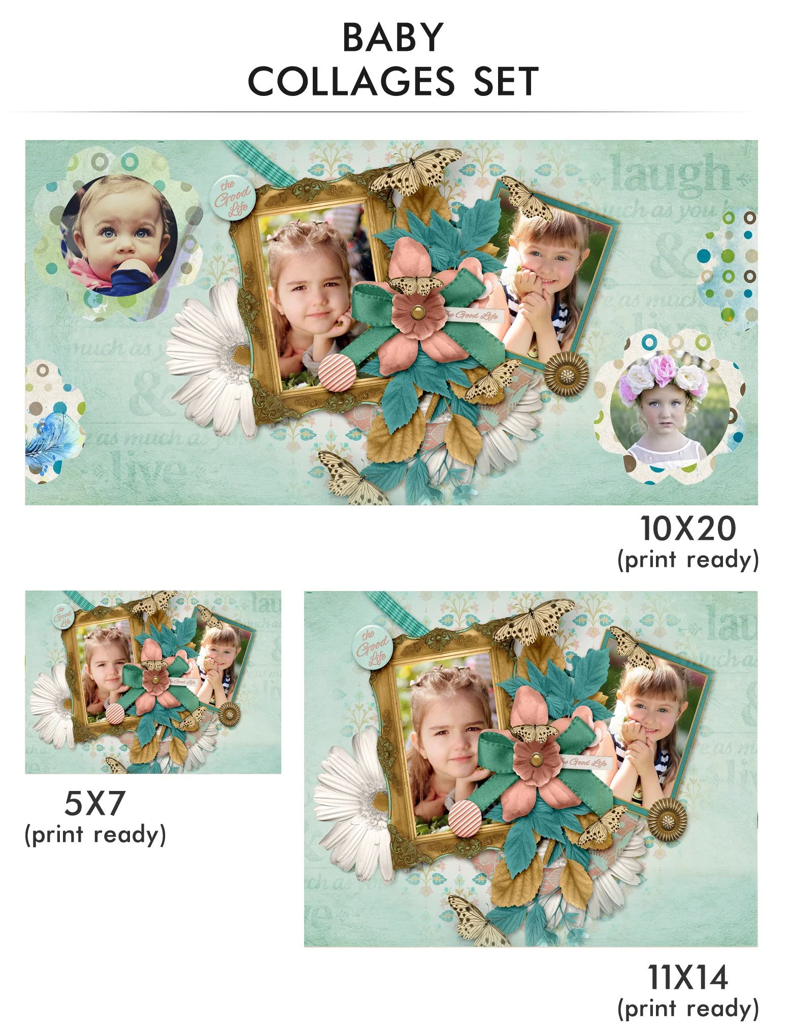 Baby Collage Set - All Mine