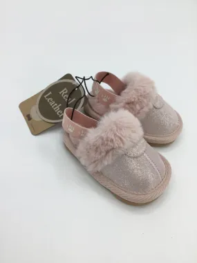 Bear Paw Child Size 1 Toddler Pink Slippers