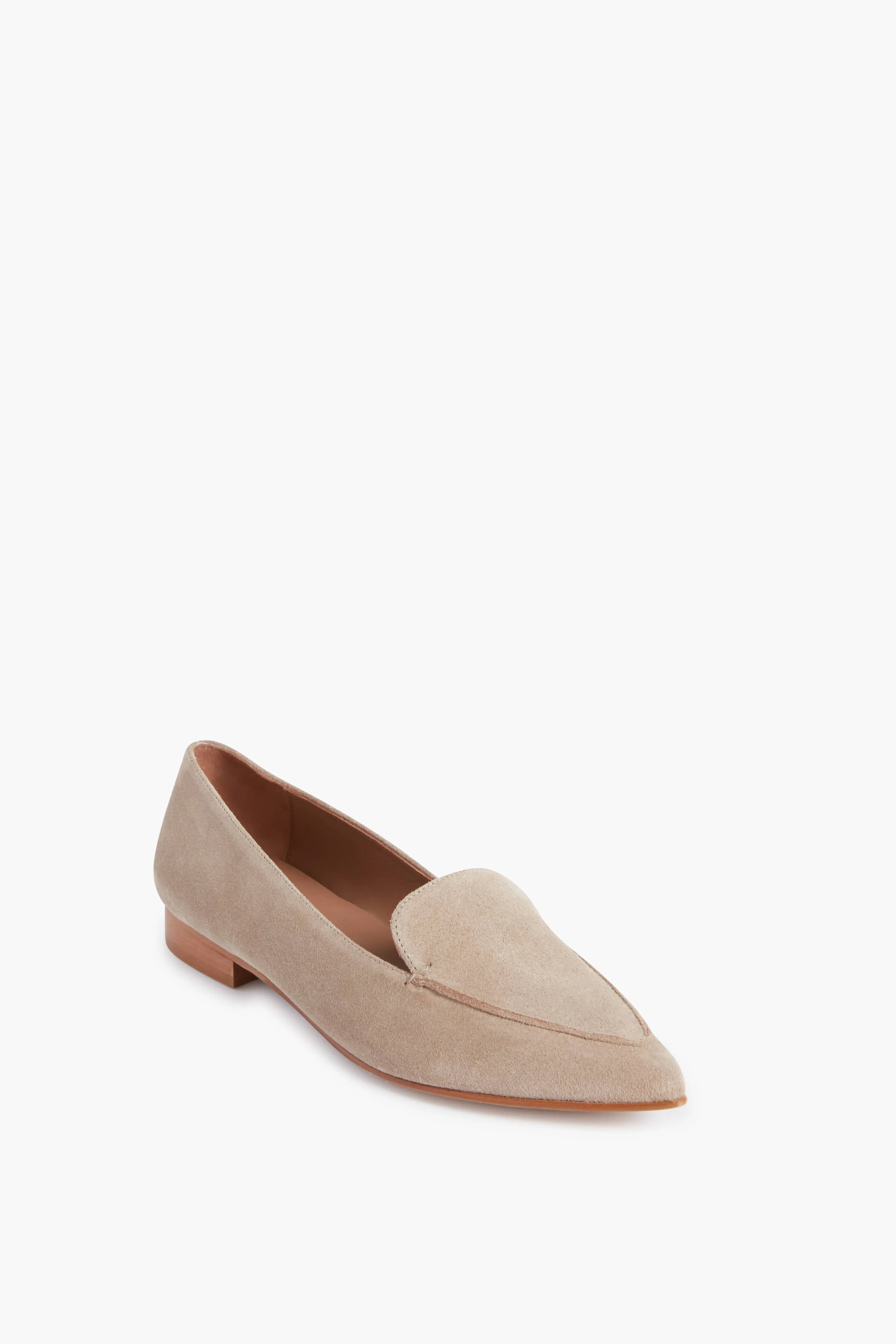 Beige Suede Alex Flats