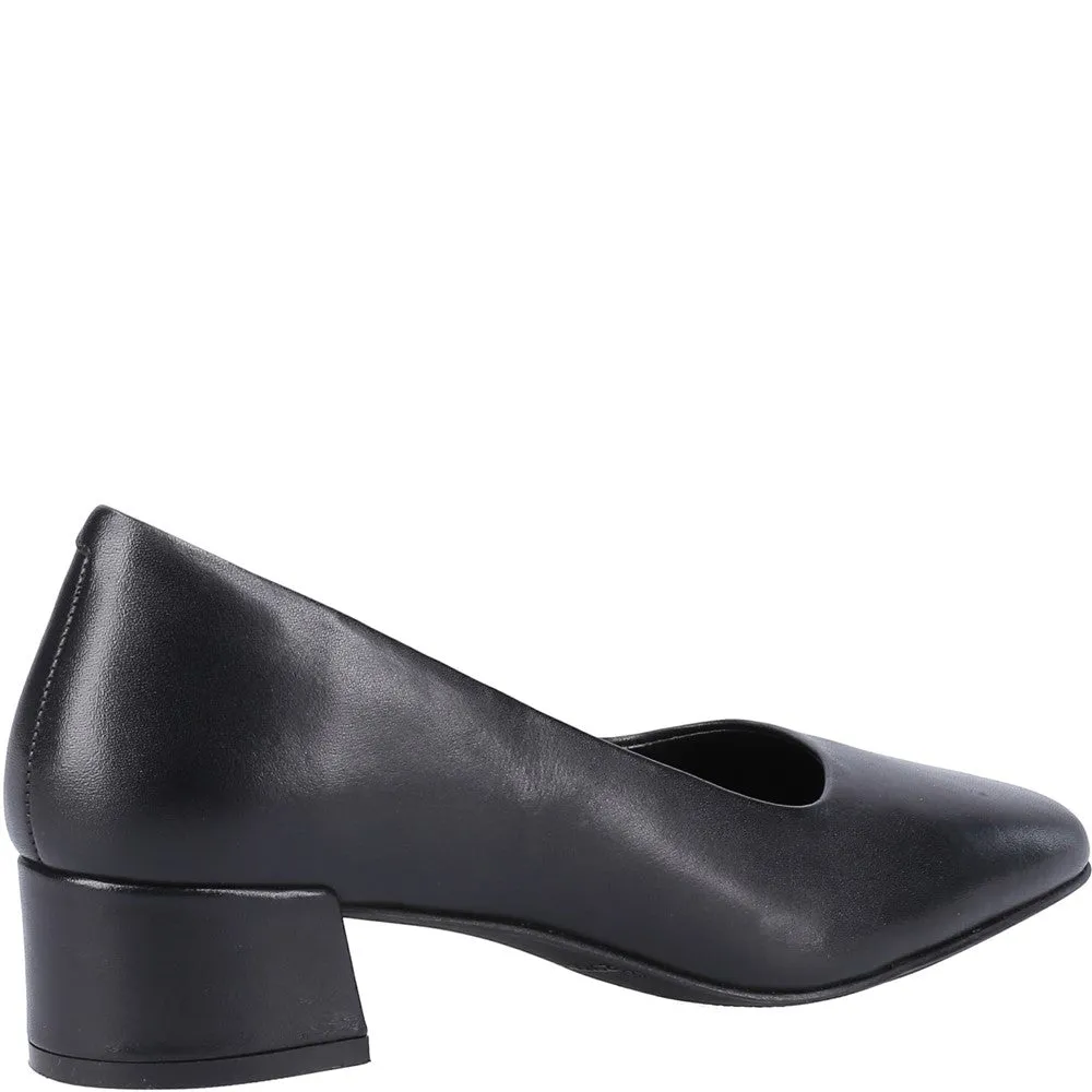 Black Alina Court Shoes