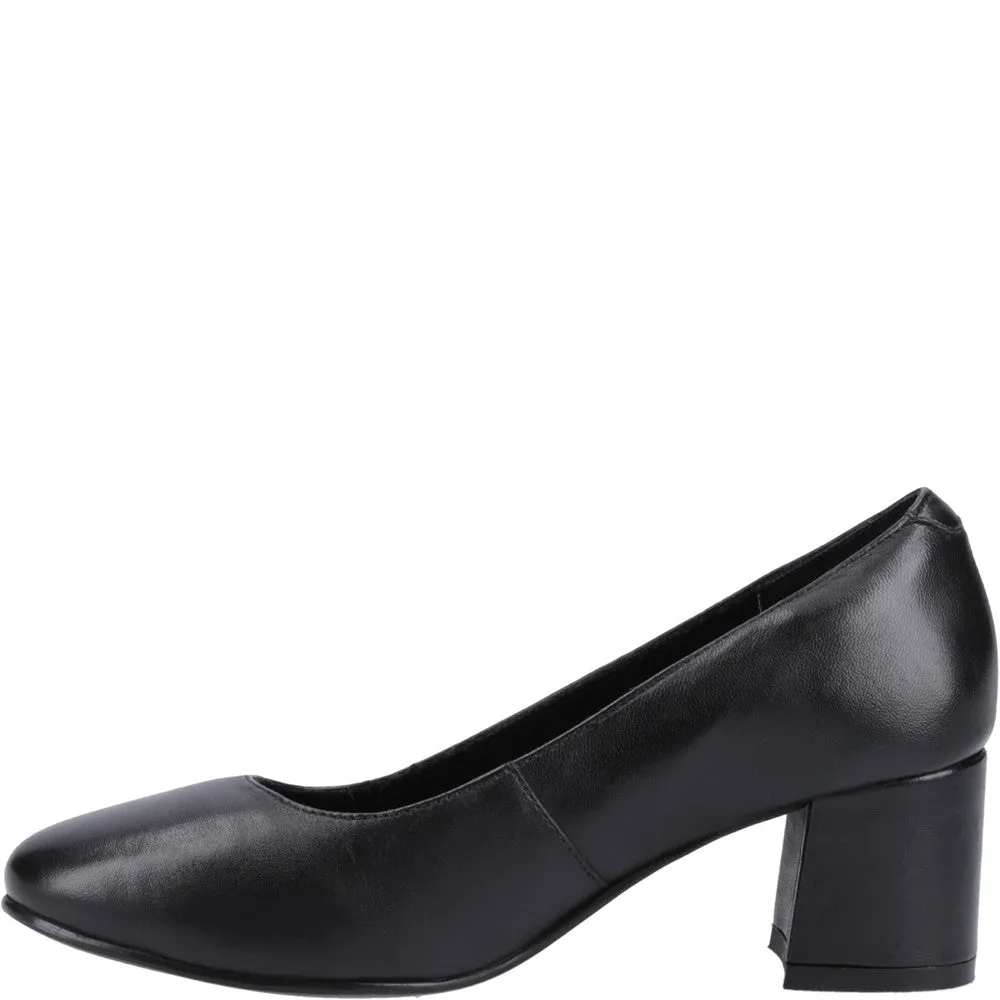 Black Anna Court Shoes