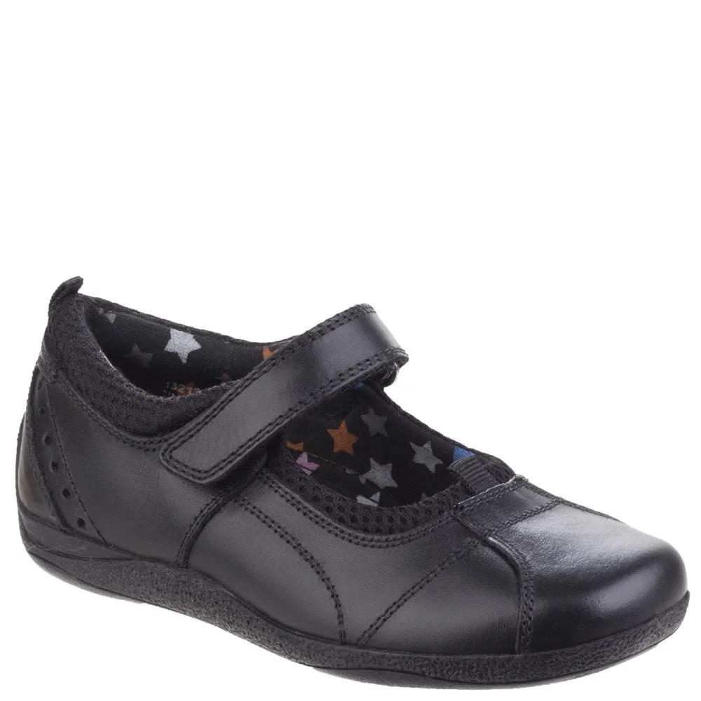 Black Cindy Senior School Shoes