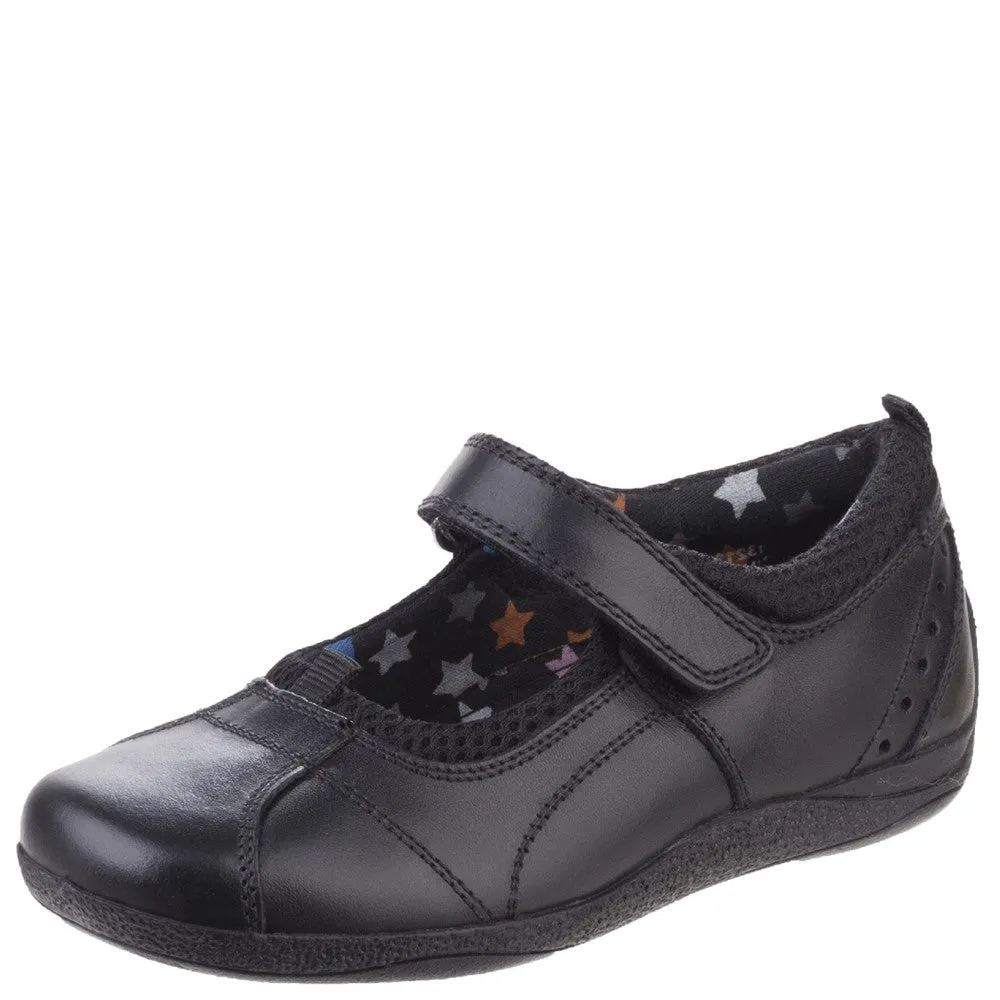 Black Cindy Senior School Shoes