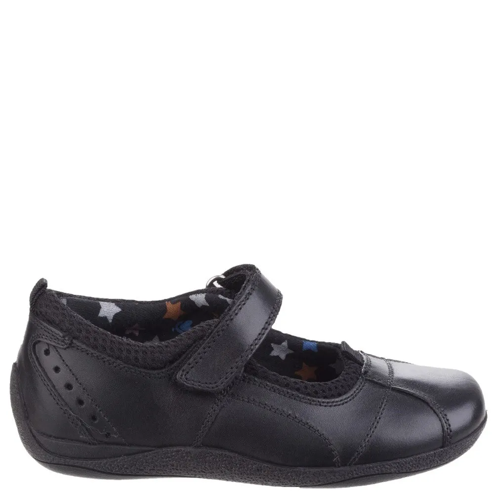 Black Cindy Senior School Shoes