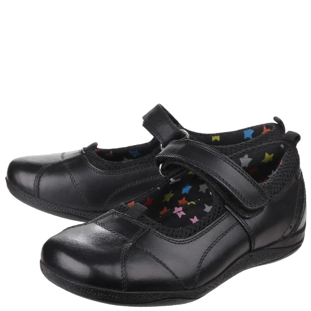 Black Cindy Senior School Shoes