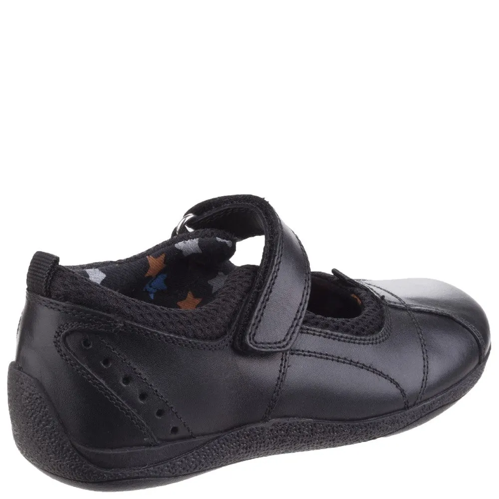 Black Cindy Senior School Shoes