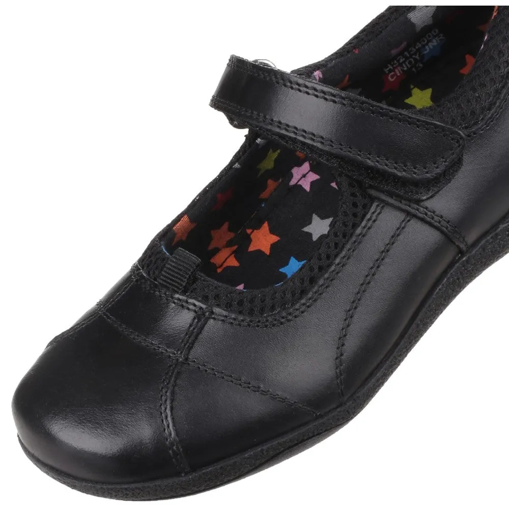 Black Cindy Senior School Shoes