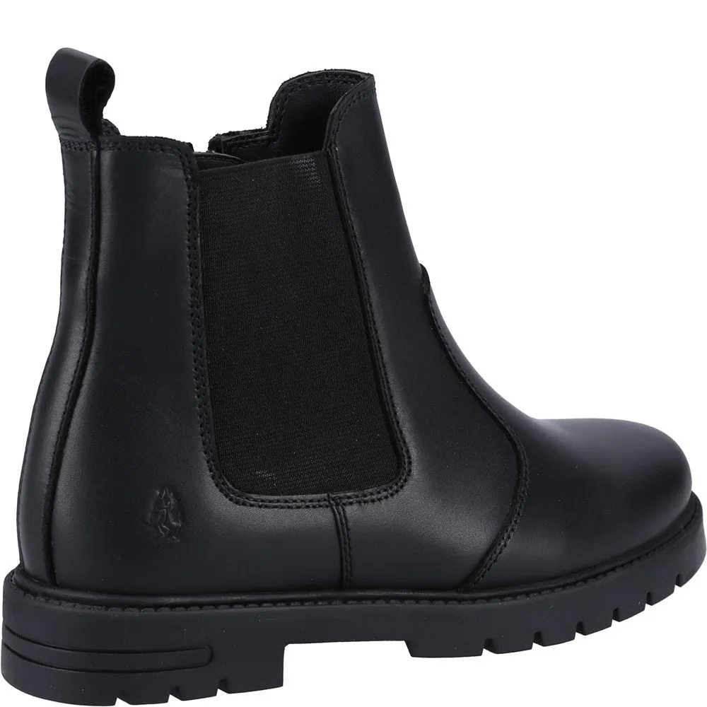 Black Laura Junior School Boots