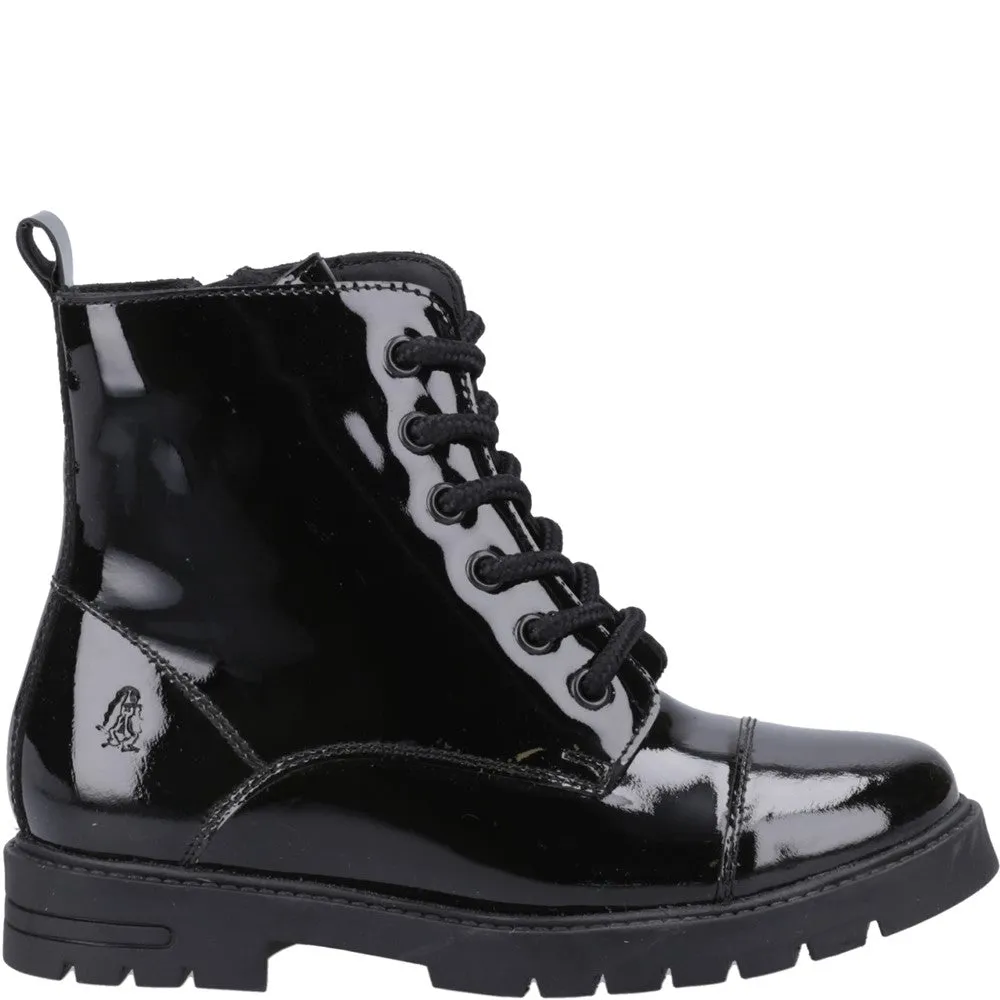 Black Lauren Patent Senior School Shoes