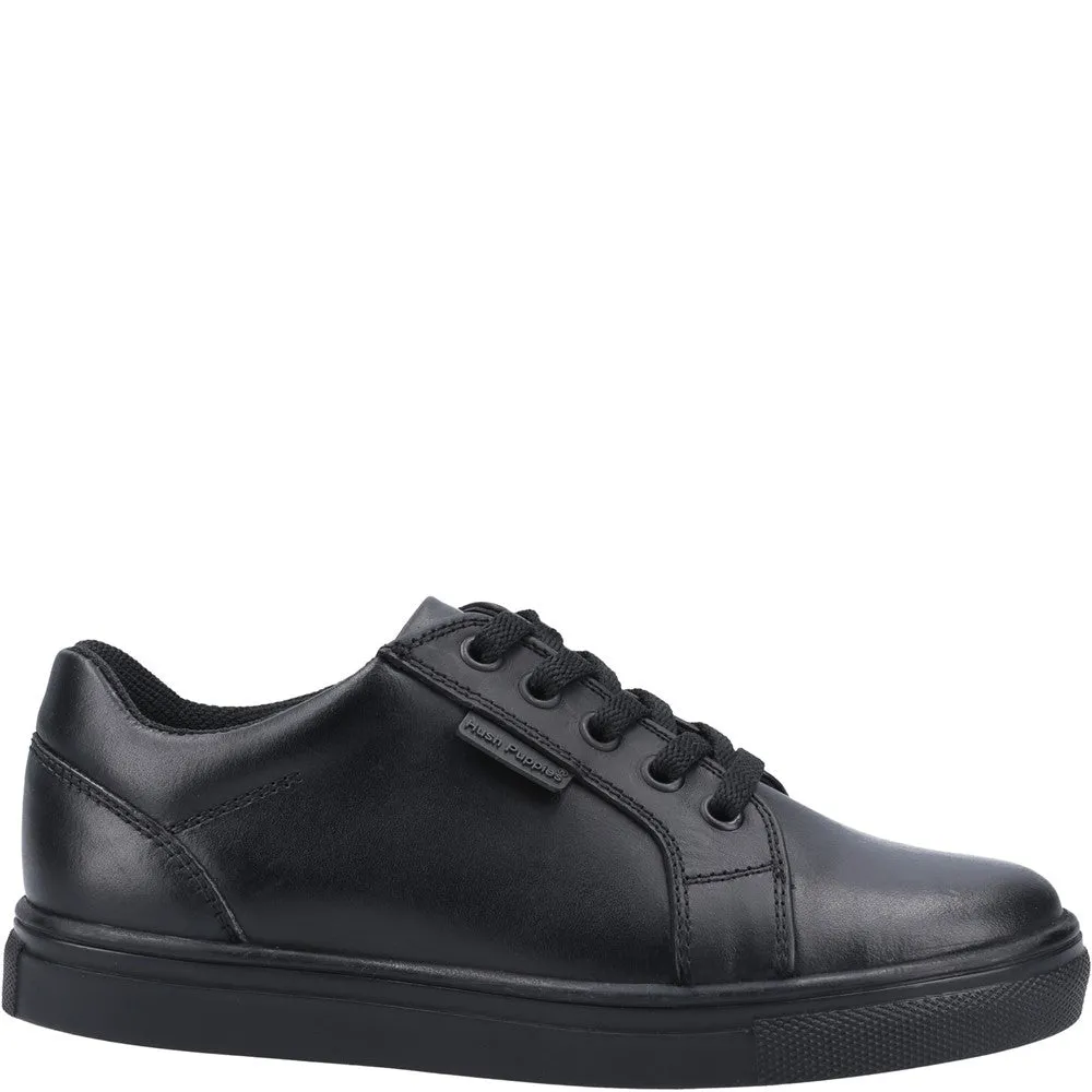 Black Sam Senior School Shoes