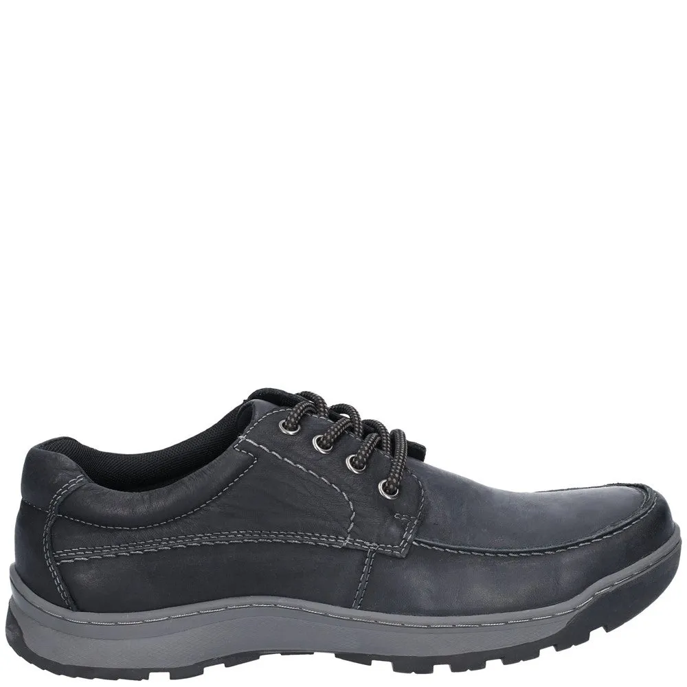 Black Tucker Lace-Up Shoes