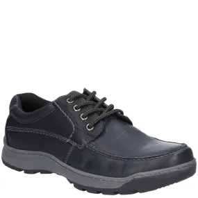 Black Tucker Lace-Up Shoes