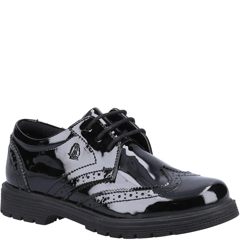 Black XL Sally Patent Senior School Shoes