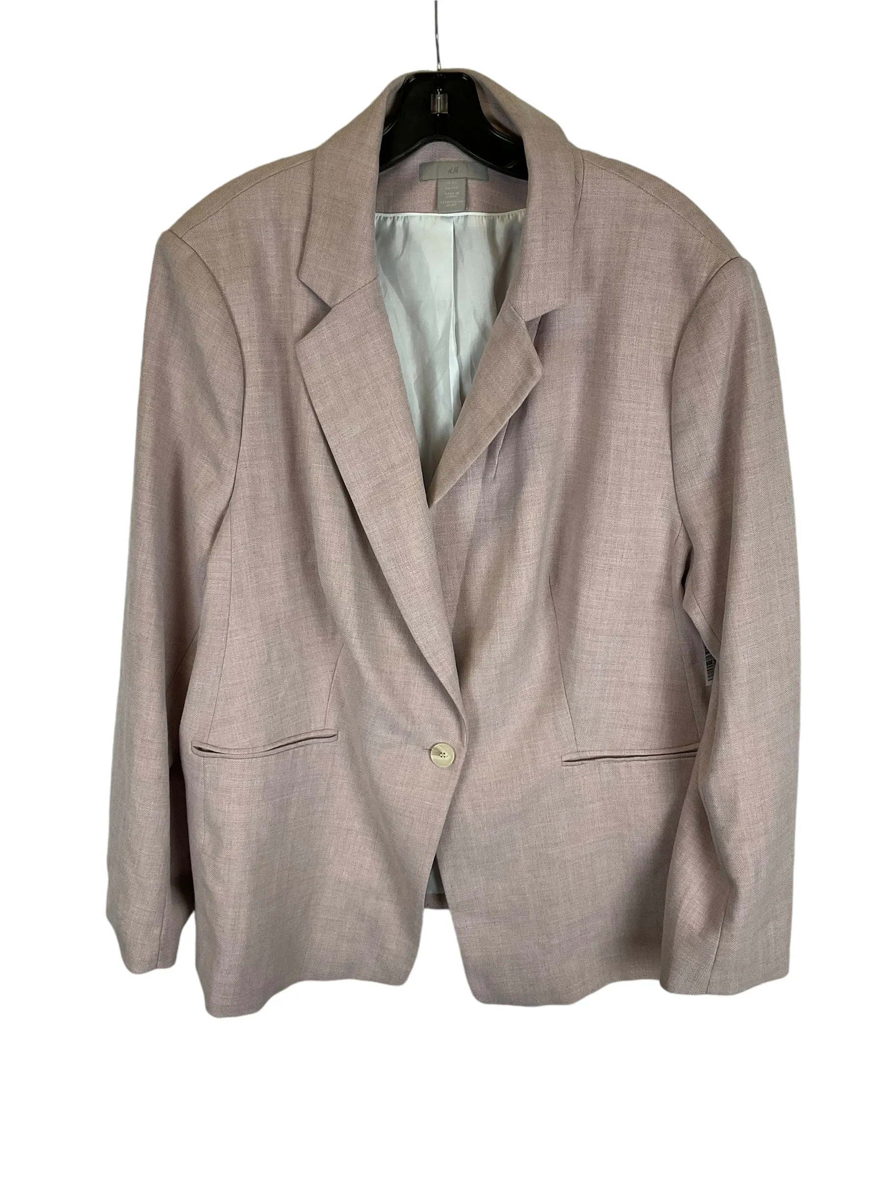 Blazer By H&m In Pink, Size: Xxl