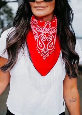 Bling Chain Fringe Bandana