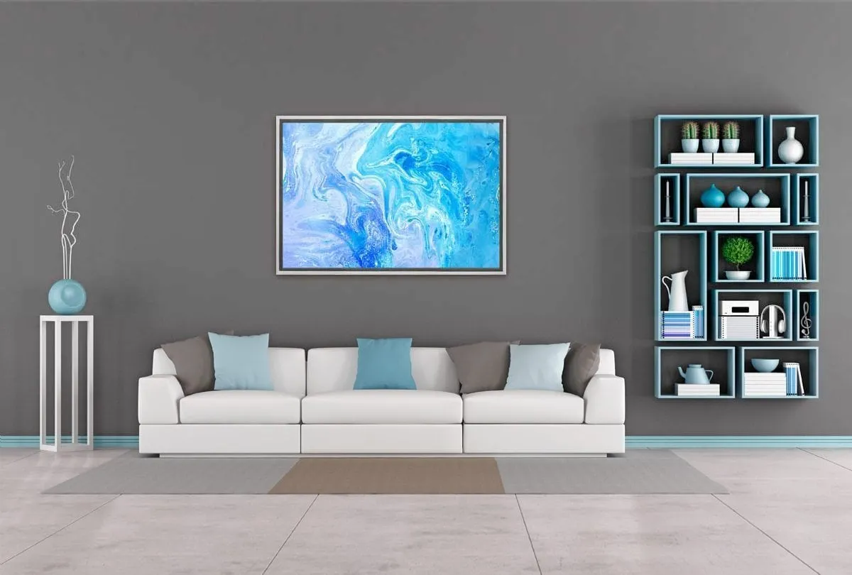 Blue Abstract 3 | Canvas Wall Art Print