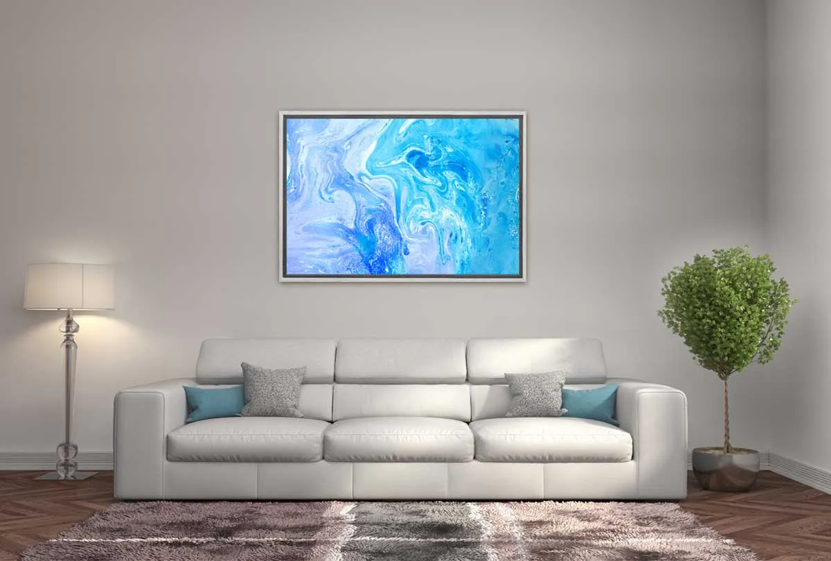 Blue Abstract 3 | Canvas Wall Art Print