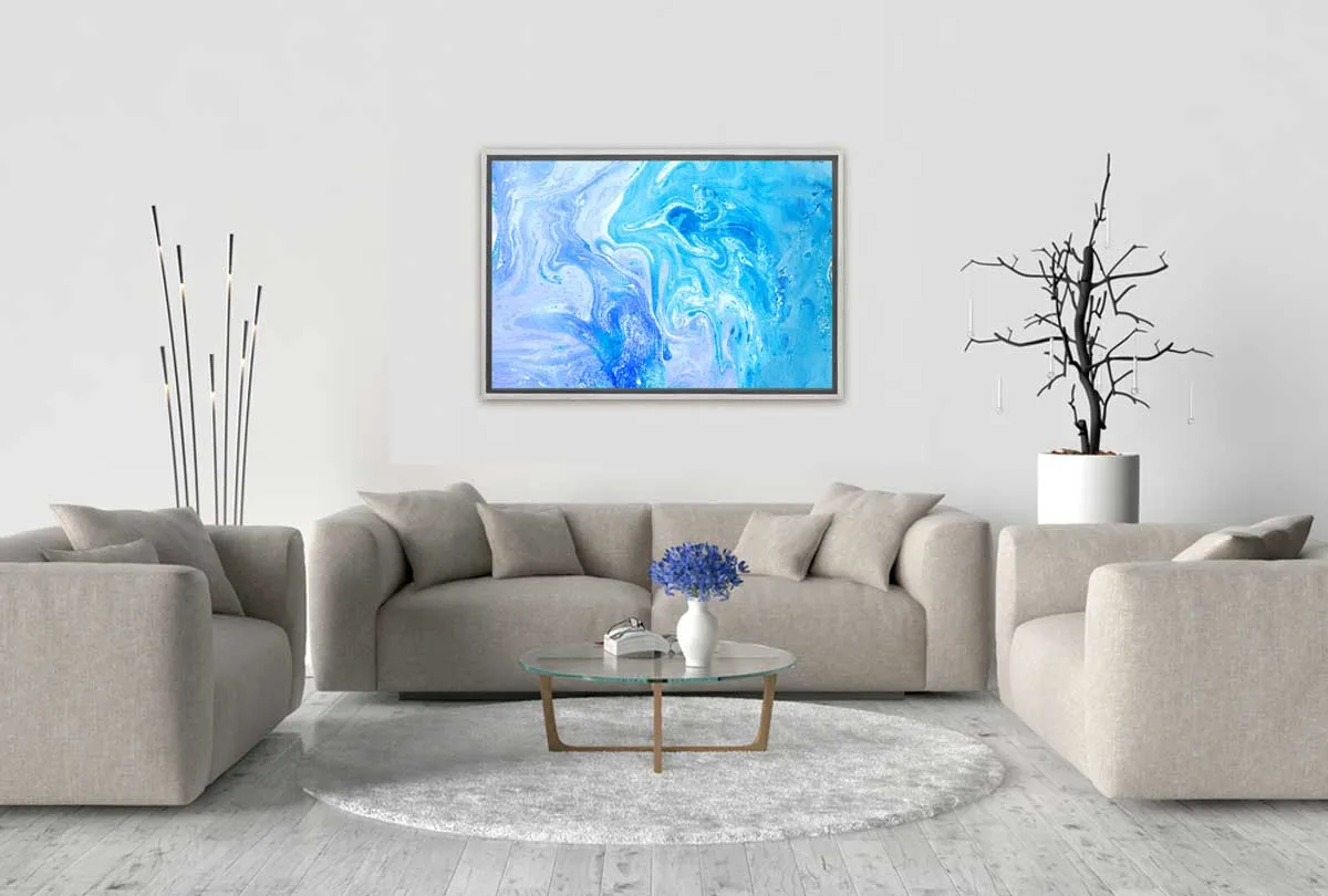 Blue Abstract 3 | Canvas Wall Art Print