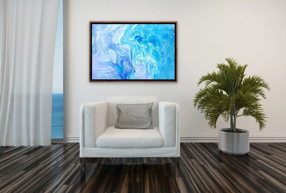 Blue Abstract 3 | Canvas Wall Art Print